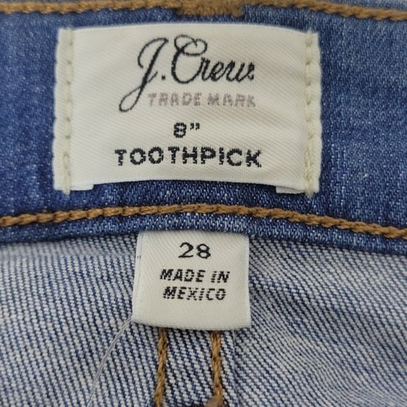 J. CREW 8" Toothpick Raw Hem Skinny Jeans - Picture 9 of 12